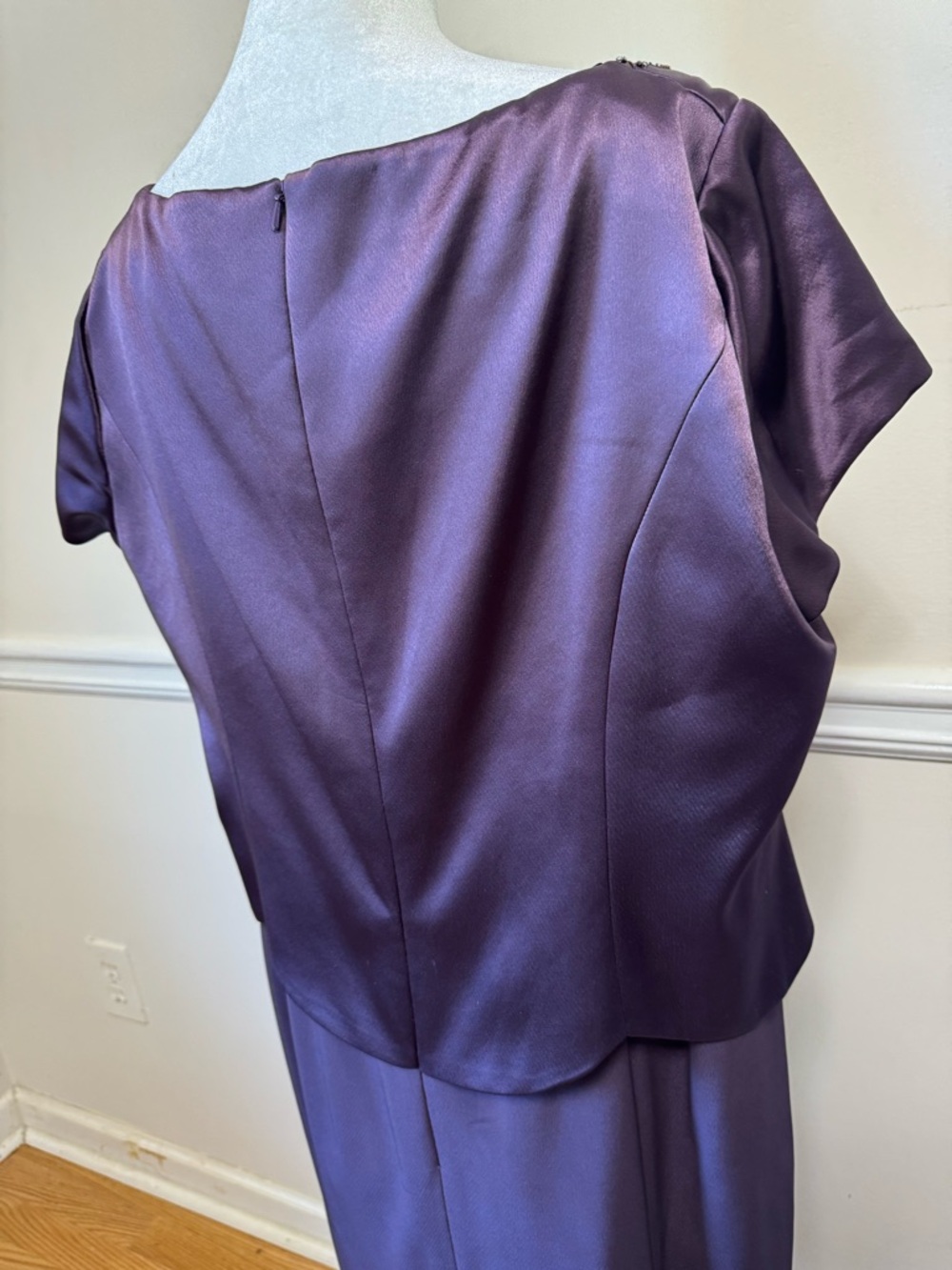 Montage by Mon Cheri Plum Beaded 2PC Formal Dress Mother of Bride - Picture 6 of 12